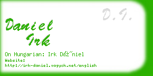 daniel irk business card